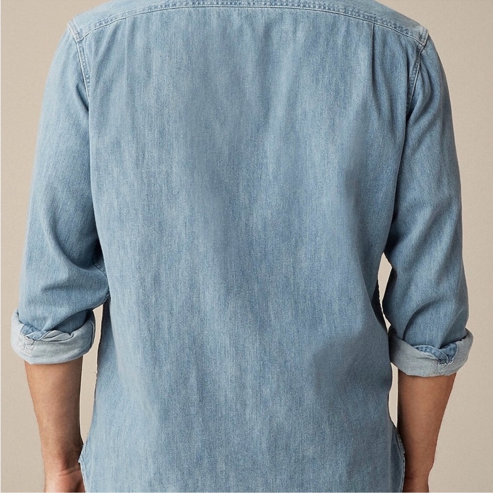 Old Navy Dungarees Blue Denim Shirt - Picture 2 of 12